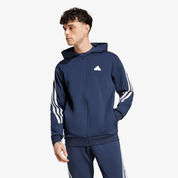 adidas Mikina s kapucňou Future Icons 3-Stripes Full Zip 